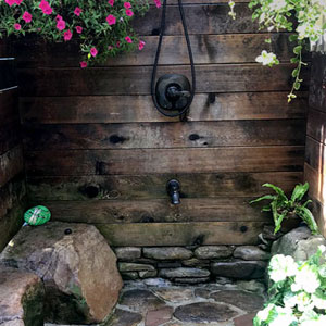 Outdoor Shower - Pondscapes Maryland