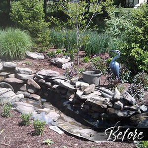 Pond before - Pondscapes Maryland